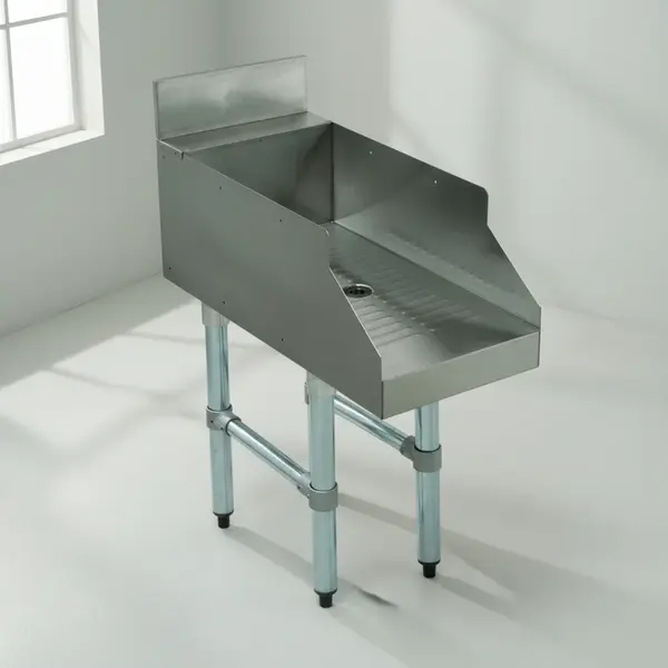 Advance Tabco CR-GS-12 Underbar Drainboard with Stainless Steel Construction