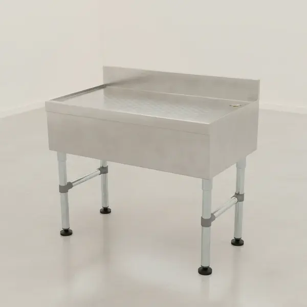 Advance Tabco CRD-12-X Underbar Drainboard with Stainless Steel Construction
