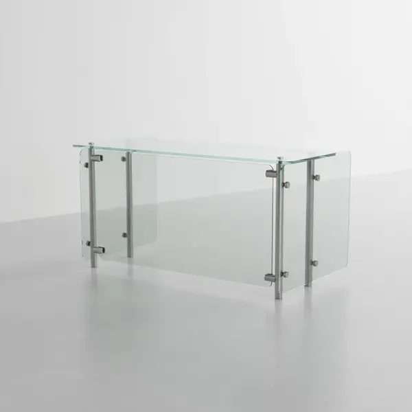 Advance Tabco STFC-18-120 Food Shield with Glass Top Shelf