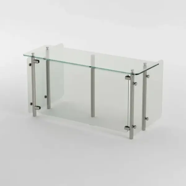 Advance Tabco STFC-18-144 Food Shield with Glass Top Shelf