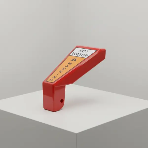 AllPoints Foodservice Parts & Supplies 1901445 Red Plastic Beverage Dispenser Faucet Handle