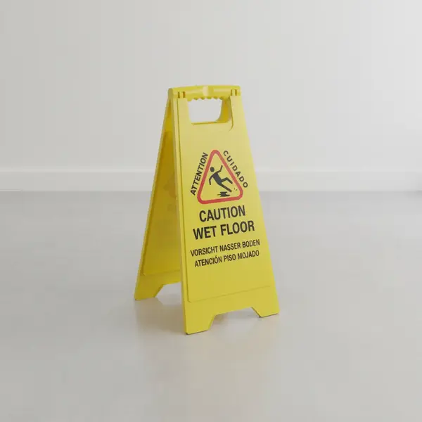AllPoints Foodservice Parts & Supplies 2621000 Rubbermaid® Caution Wet Floor Sign