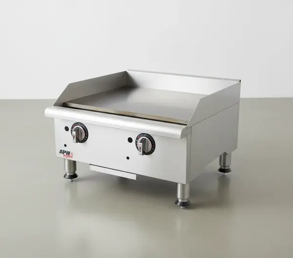 APW Wyott GGM-24S 240'' Countertop Gas Griddle with Manual Controls