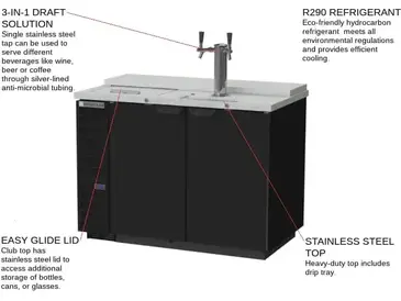 Beverage Air DD50HC-1-C-B