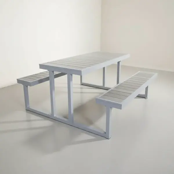BFM Seating PH5927GRSG Seaside Picnic Table