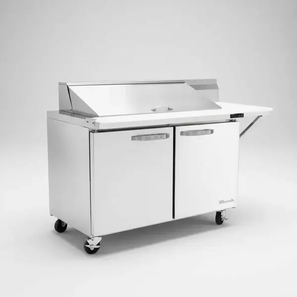 Blue Air BLMT48-HC 2 Door Counter Height Mega Top Refrigerated Prep Table