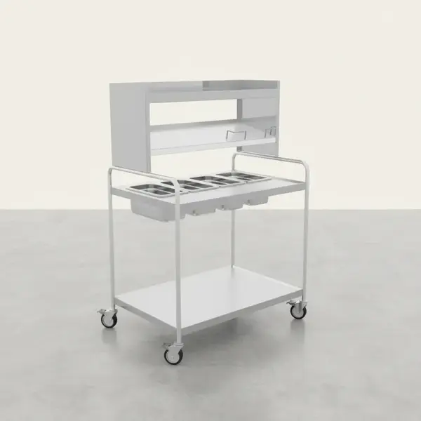 Caddy T-563 Tray Starter Caddy with Stainless Steel Pans