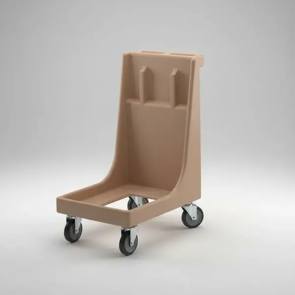 Cambro CD300H157 Camdolly® with Handle - Coffee Beige