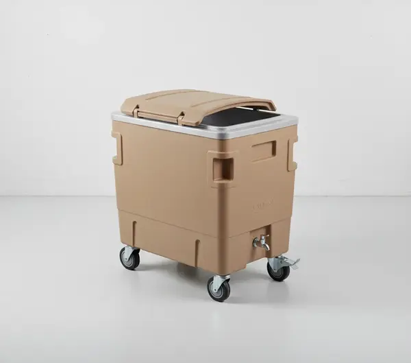 Cambro ICS100L4S157 SlidingLid™ Ice Caddy - 100 lb Capacity