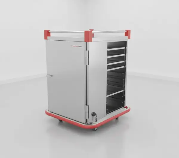 Carter-Hoffmann PSDST6 Stainless Steel Patient Tray Cart