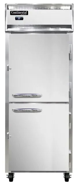 Continental Refrigerator 1RENPTHD 28.5'' Section Door Pass-Thru Refrigerator