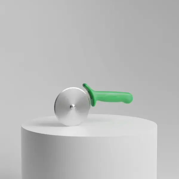 Dexter P177AG-PCP 4" Pizza Cutter with Green Poly Handle