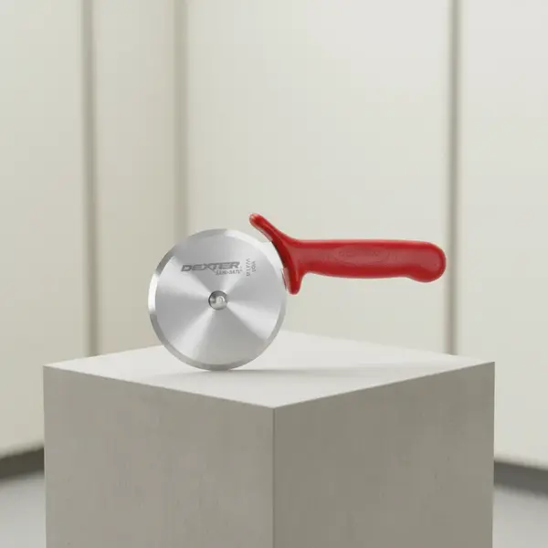 Dexter Pizza Cutter with 4" Blade and Red Handle