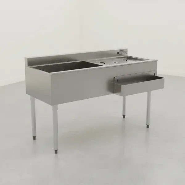 Eagle Group Jockey Box with 24" DB on Right, 7 Circuit Coldplate, Icebin on Left