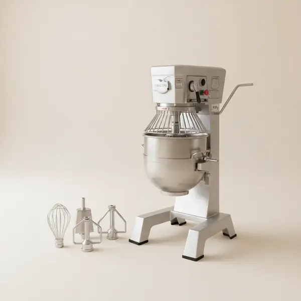 Falcon 40 QT Mixer with Attachments - ETL Certified, 3 Phase