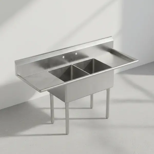 Falcon E2C-16X20-2-18 Two-Compartment Sink