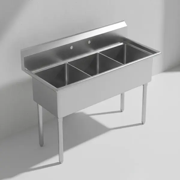 Falcon E3C-10X14-0 Three-Compartment Sink