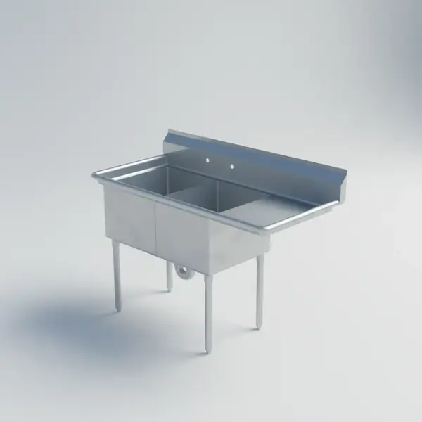 Falcon HD2C-18X18-R-18 Heavy Duty Sink