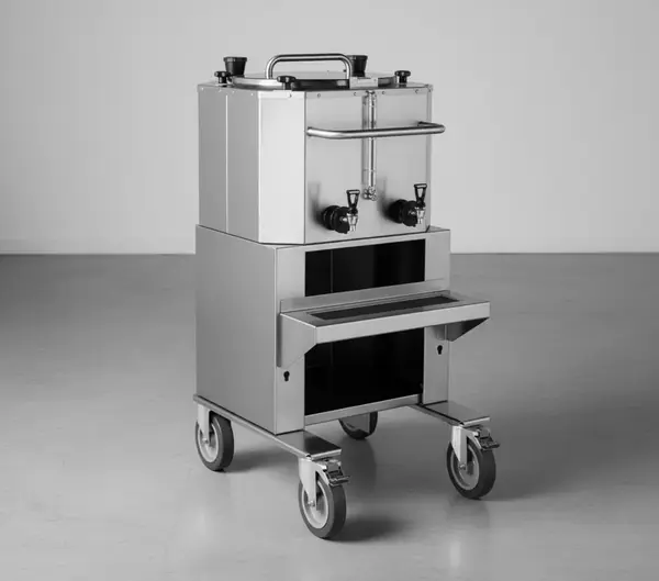 FETCO D021 LBD-18 LUXUS® Thermal Dispenser - 18 Gallon Mobile Cart