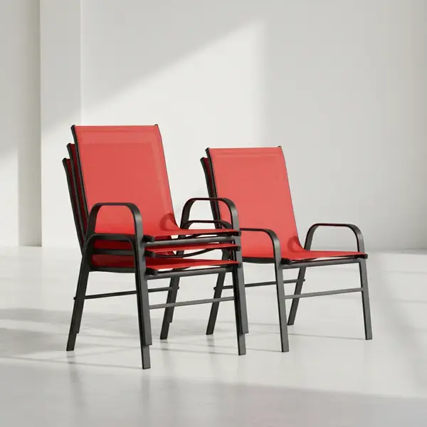 Flash Furniture 4-JJ-303C-RD-GG