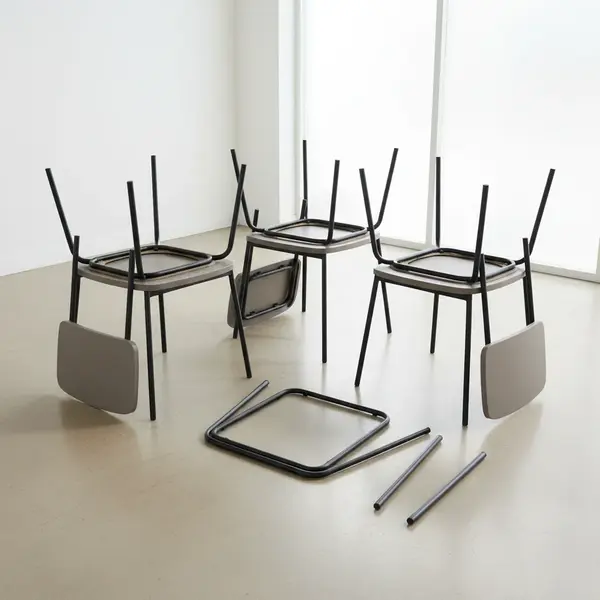 Flash Furniture 4-JJ-SEA-PL01-GY-GG