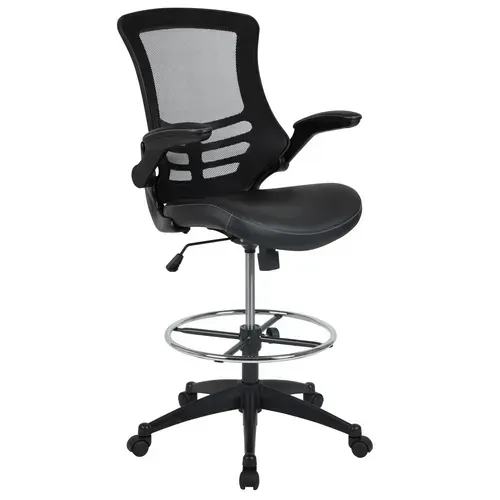 Flash Furniture BL-X-5M-D-BK-LEA-GG