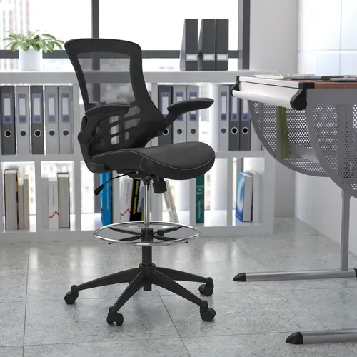 Flash Furniture BL-X-5M-D-BK-LEA-GG