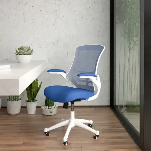Flash Furniture BL-X-5M-WH-BLUE-GG