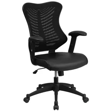Flash Furniture BL-ZP-806-BK-LEA-GG