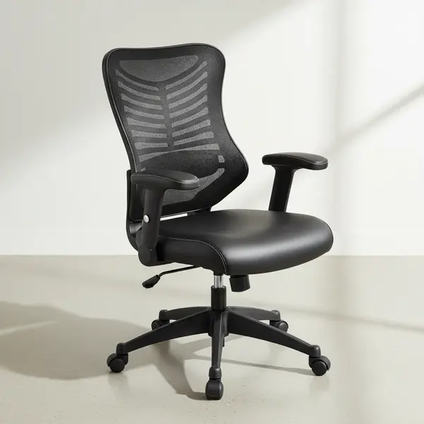 Flash Furniture BL-ZP-806-BK-LEA-GG