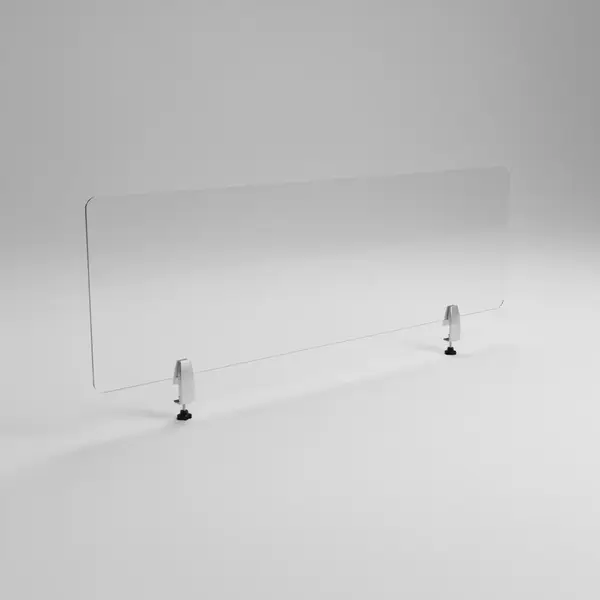 Flash Furniture BR-DDIA-45139-GG Halle Desk Partition - Clear Acrylic