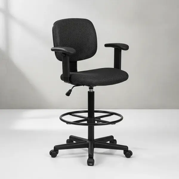 Flash Furniture BT-659-BLK-ARMS-GG