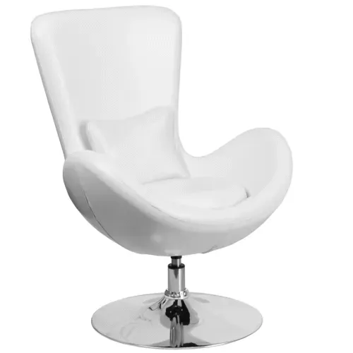 Flash Furniture CH-162430-WH-LEA-GG