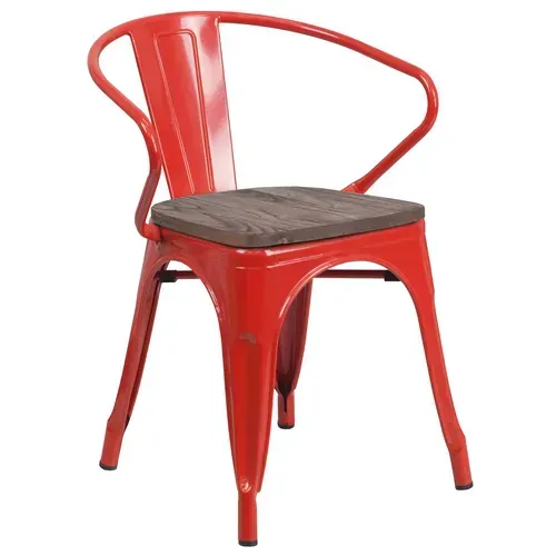 Flash Furniture CH-31270-RED-WD-GG