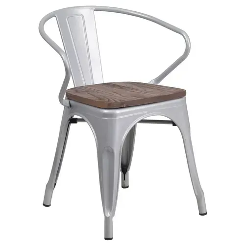 Flash Furniture CH-31270-SIL-WD-GG