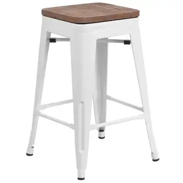 Flash Furniture CH-31320-24-WH-WD-GG