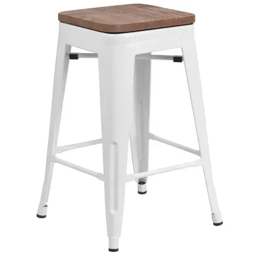 Flash Furniture CH-31320-24-WH-WD-GG