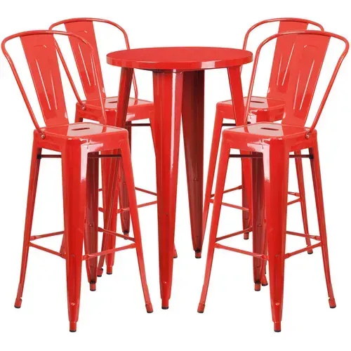 Flash Furniture CH-51080BH-4-30CAFE-RED-GG