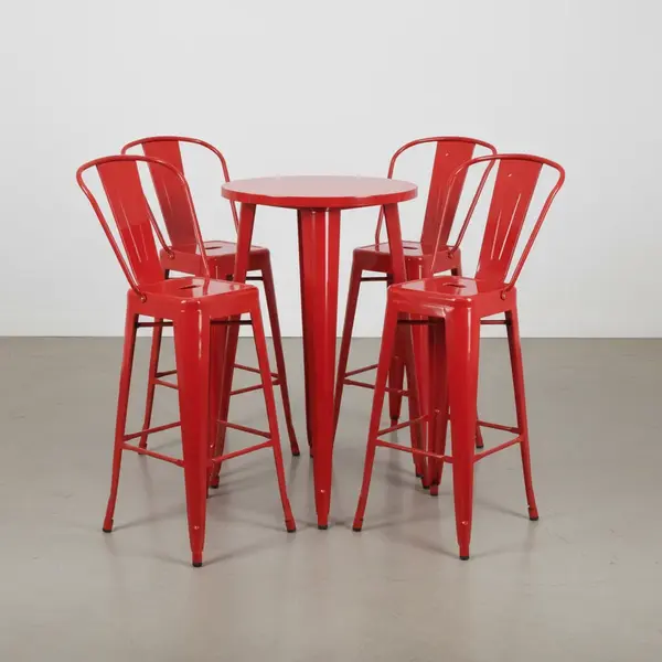 Flash Furniture CH-51080BH-4-30CAFE-RED-GG