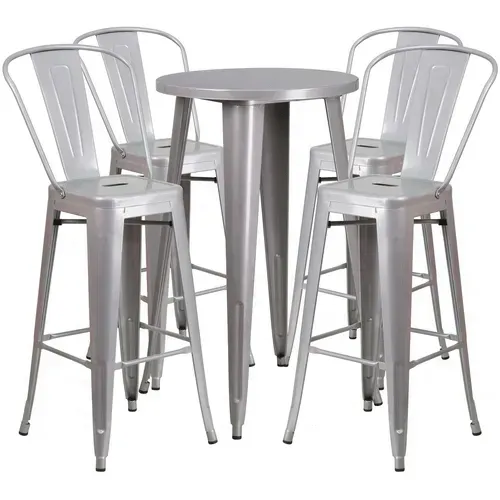 Flash Furniture CH-51080BH-4-30CAFE-SIL-GG