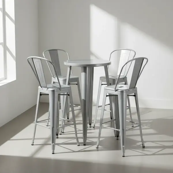 Flash Furniture CH-51080BH-4-30CAFE-SIL-GG