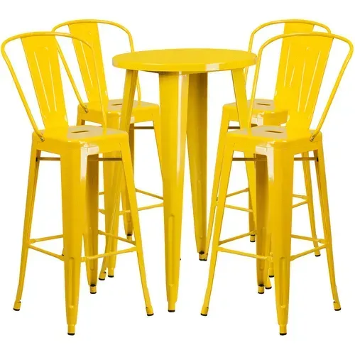 Flash Furniture CH-51080BH-4-30CAFE-YL-GG