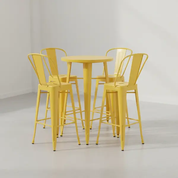 Flash Furniture CH-51080BH-4-30CAFE-YL-GG