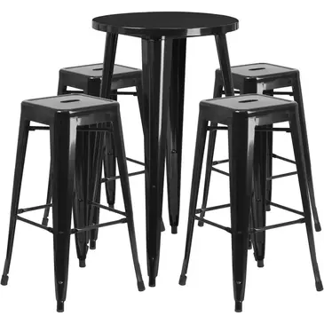Flash Furniture CH-51080BH-4-30SQST-BK-GG