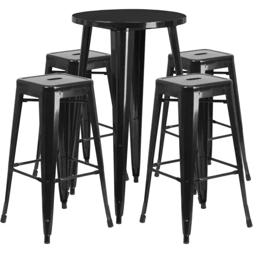 Flash Furniture CH-51080BH-4-30SQST-BK-GG
