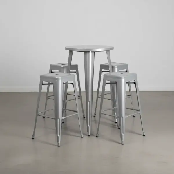 Flash Furniture CH-51080BH-4-30SQST-SIL-GG