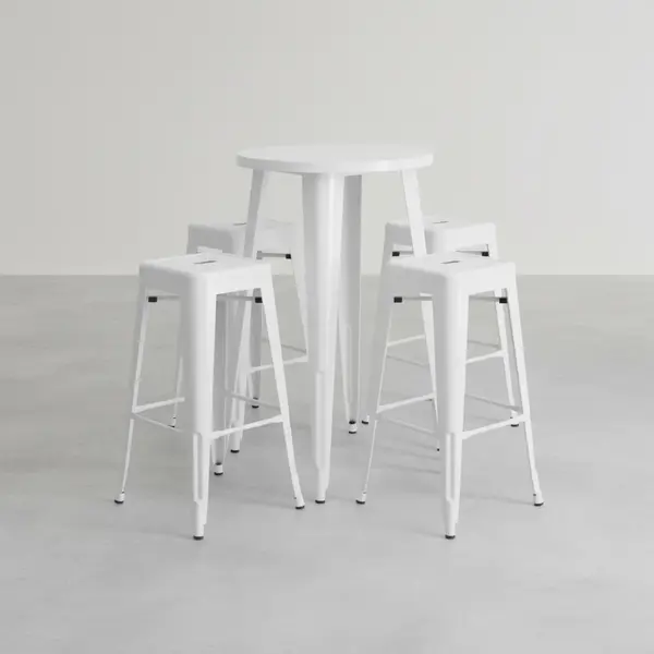 Flash Furniture CH-51080BH-4-30SQST-WH-GG