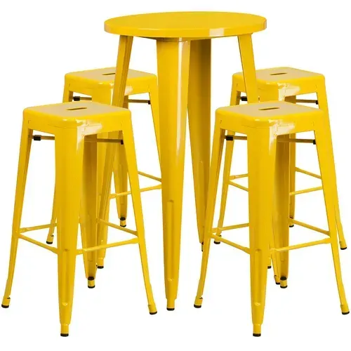 Flash Furniture CH-51080BH-4-30SQST-YL-GG