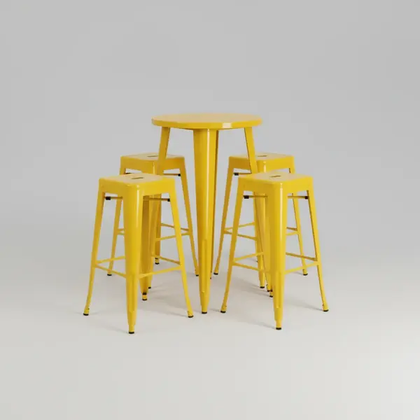 Flash Furniture CH-51080BH-4-30SQST-YL-GG