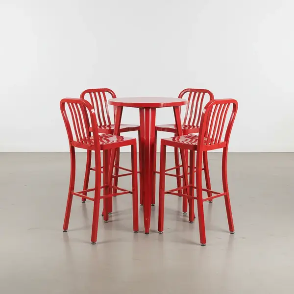 Flash Furniture CH-51080BH-4-30VRT-RED-GG